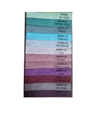 Soft Kadife Fon Perde 90 cm Eninde Sık Pile