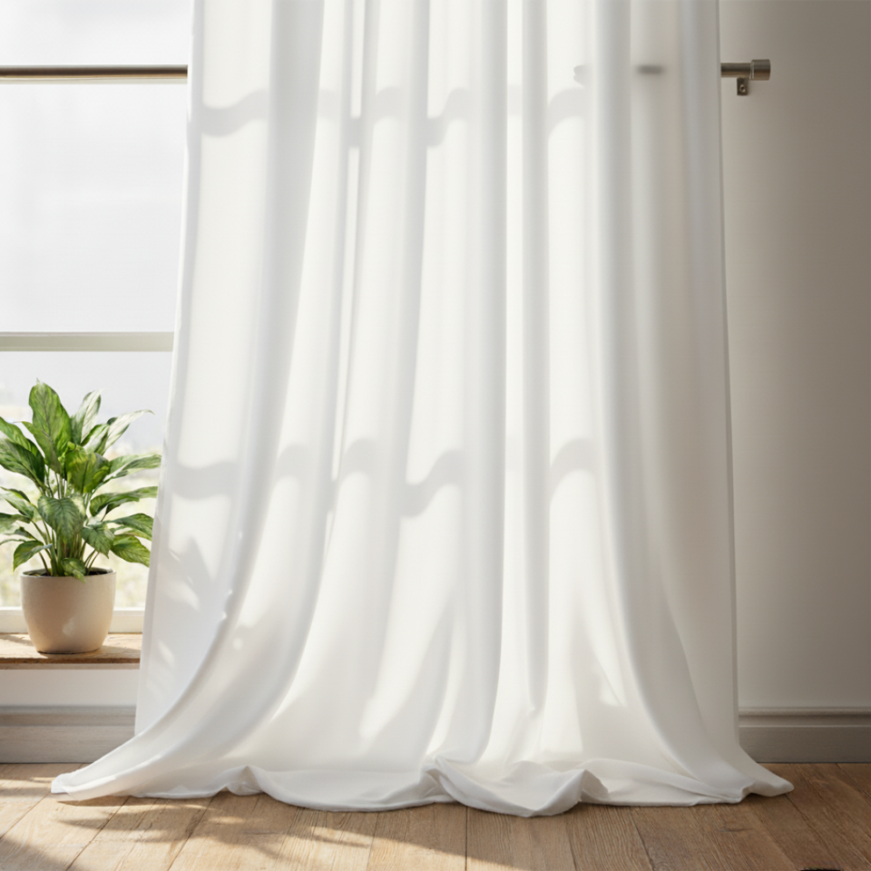 Taç Saten Güneşlik Beyaz