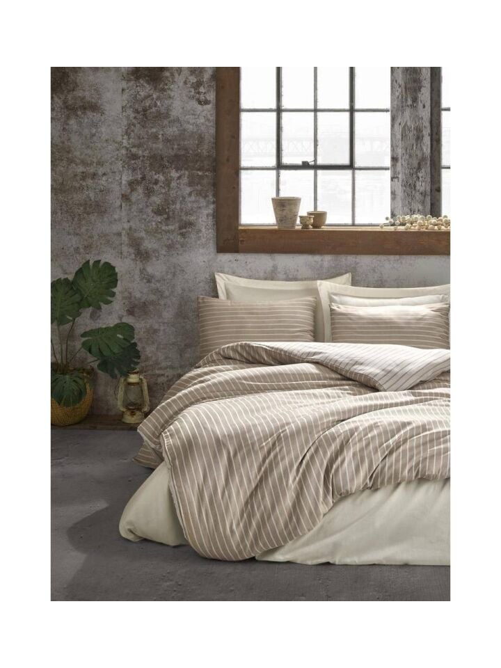 CottonBox Bamboo Saten Vizon Çift Kişilik Nevresim Takımı