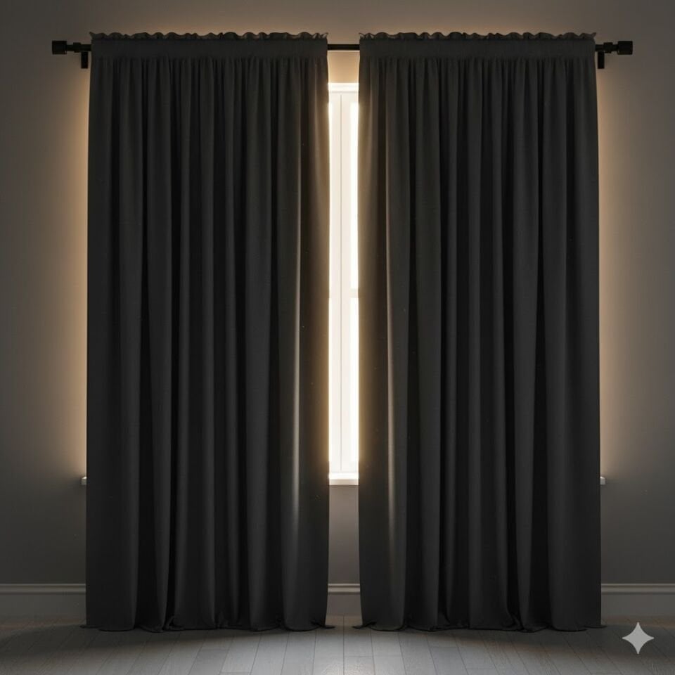 %100 Blackout Karartma Kumaş Perde Antrasit