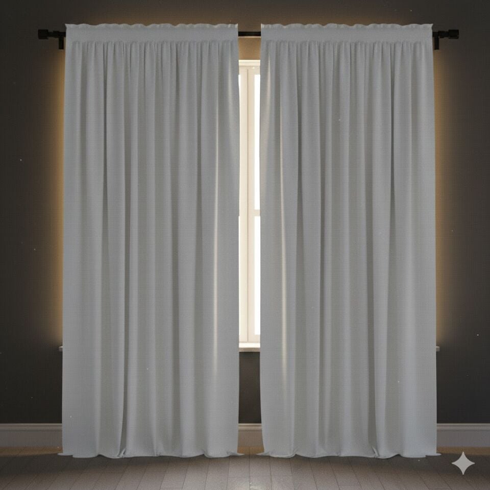 %100 Blackout Karartma Kumaş Perde Ekru