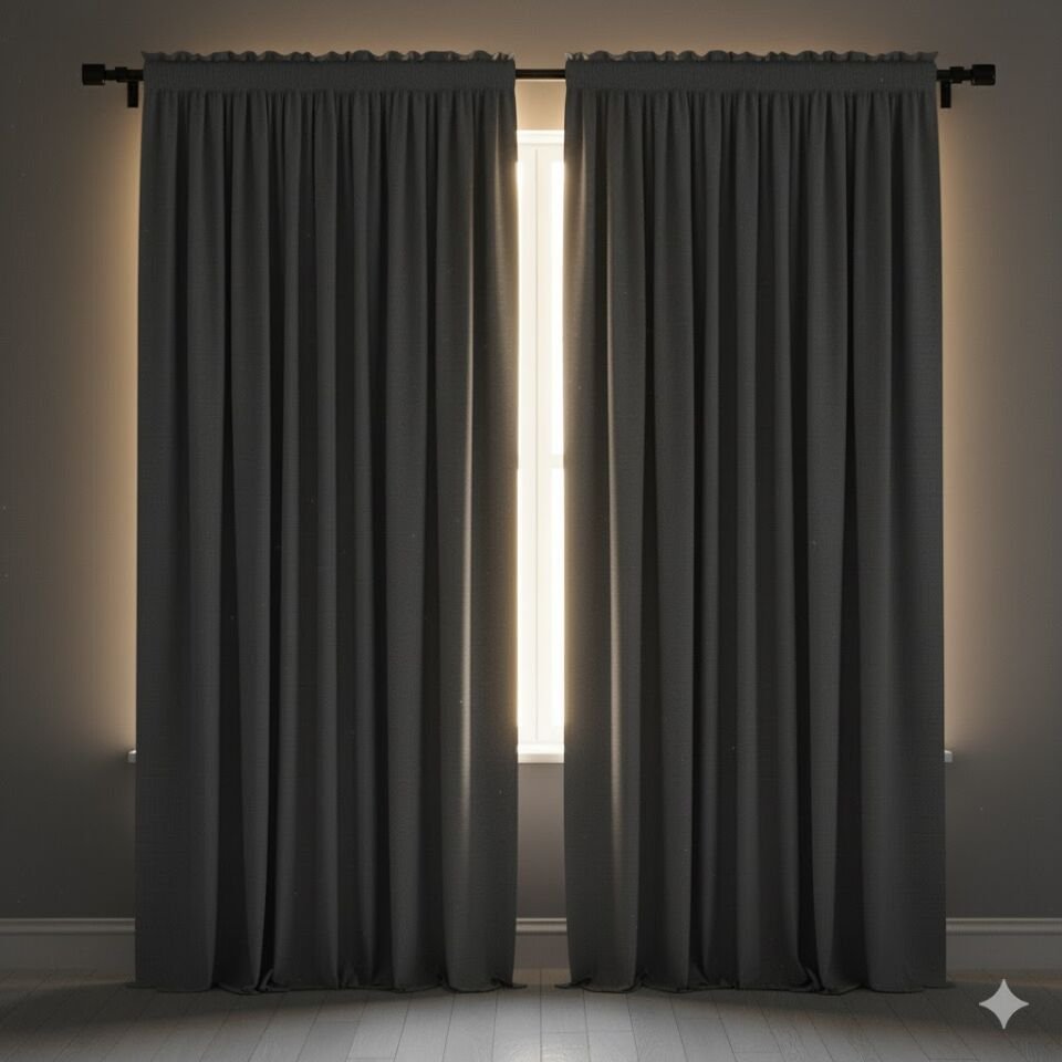 %100 Blackout Karartma Kumaş Perde Füme