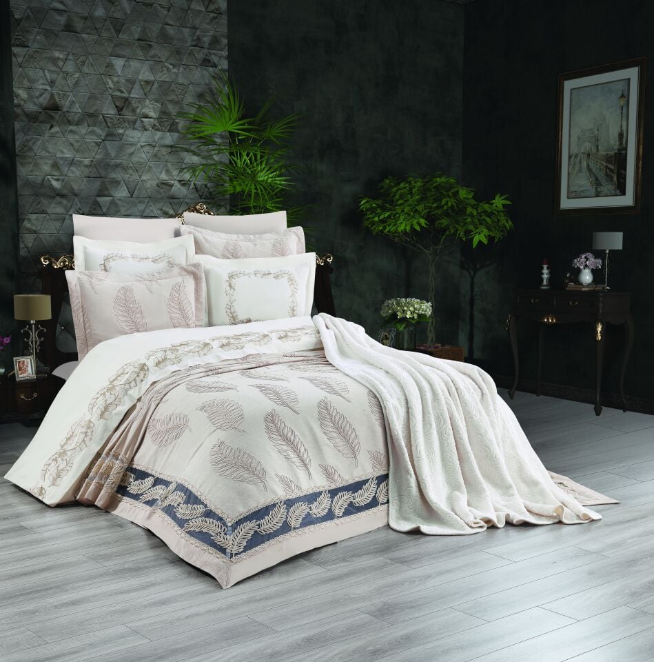 Decoletto 10 Parça Trend Krem Gelin Seti