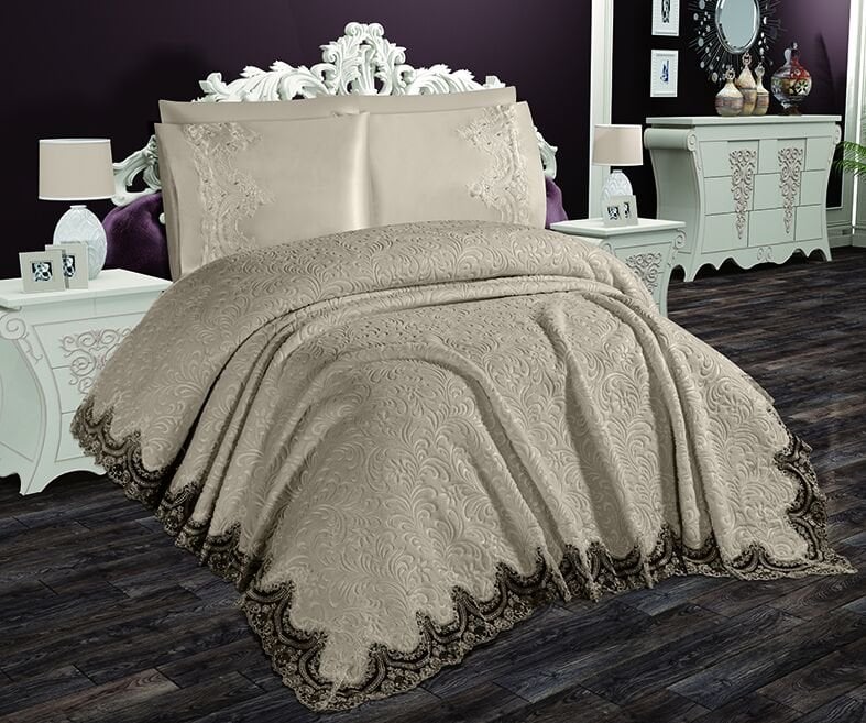 Decoletto Happy 3 Parça Çift Kişilik Vizon Battaniye