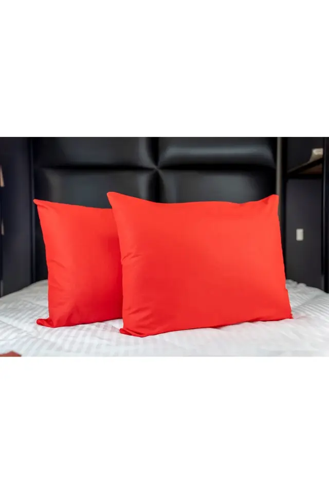 %100 Pamuk 50X70 Yastık  Kırmızı