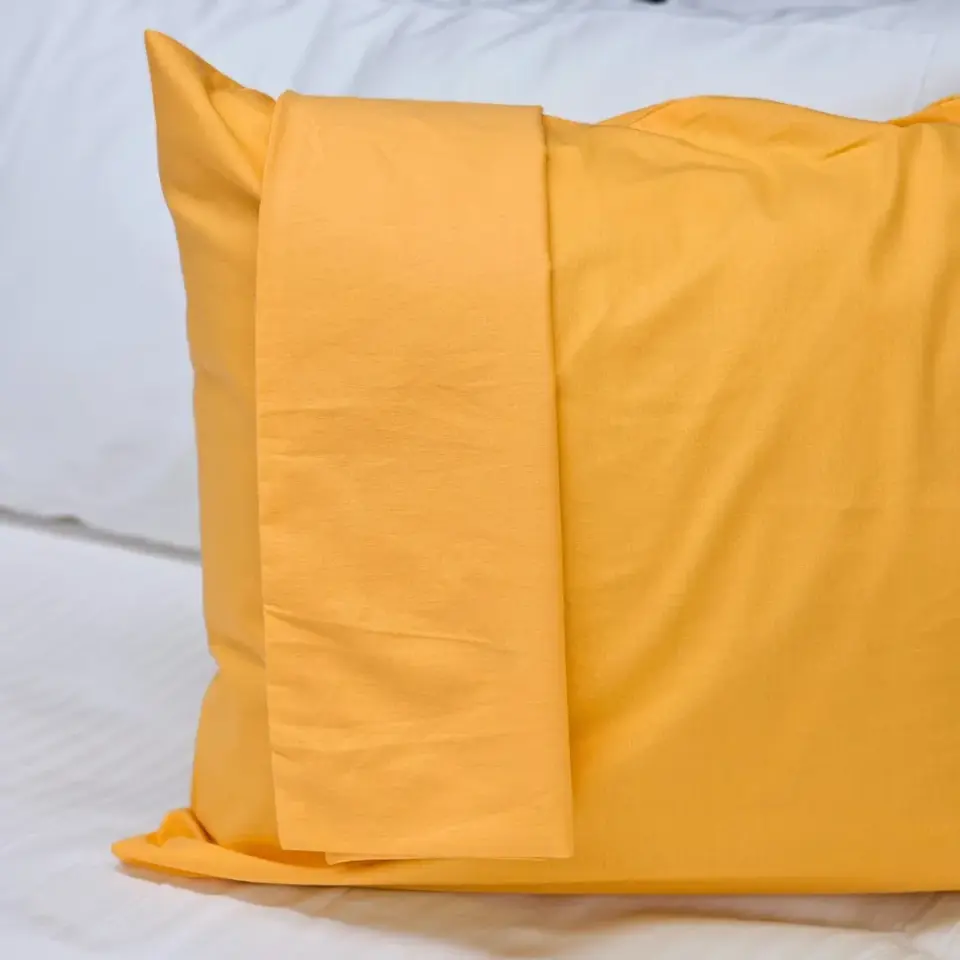 %100 Pamuk 50X70 Yastık Yüzü  Sarı