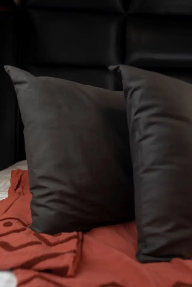 %100 Pamuk 50X70 Yastık Yüzü  Siyah